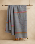 Anika – Light Blue Cotton Saree with Kantha Work