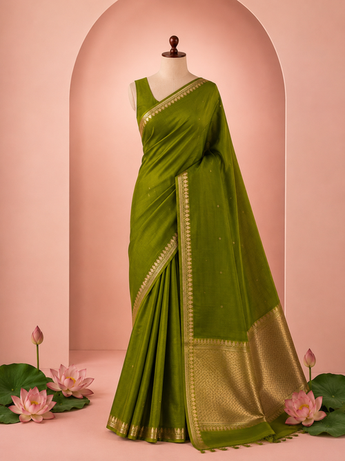 Archana – Kora Silk Saree with Kadwa Motifs
