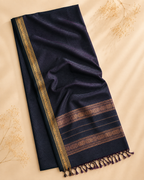 Banani – Grey Garbha Reshmi Maheshwari Silk Saree