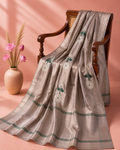 Bhavna – Grey Chanderi Silk Saree