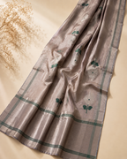 Bhavna – Grey Chanderi Silk Saree