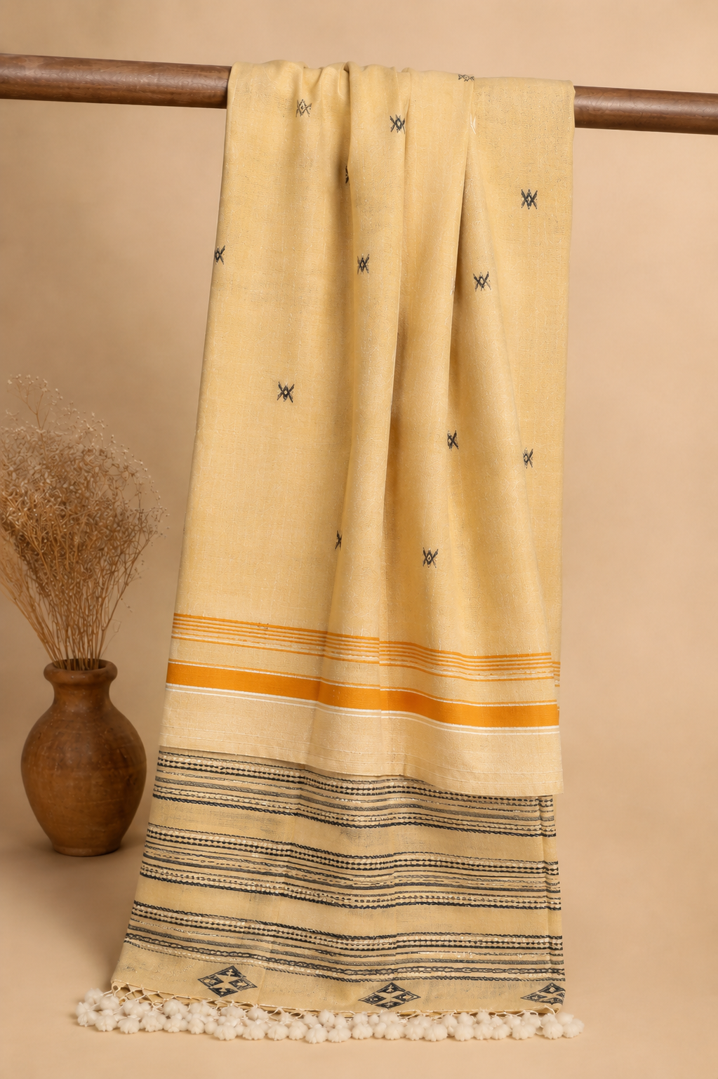 Vasudha – Mercerized Cotton Bhujodi Saree