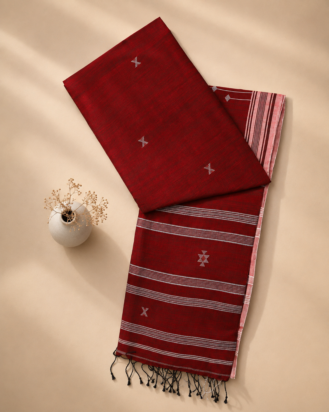 Kusum Dhara – Bhujodi Handloom Cotton Saree
