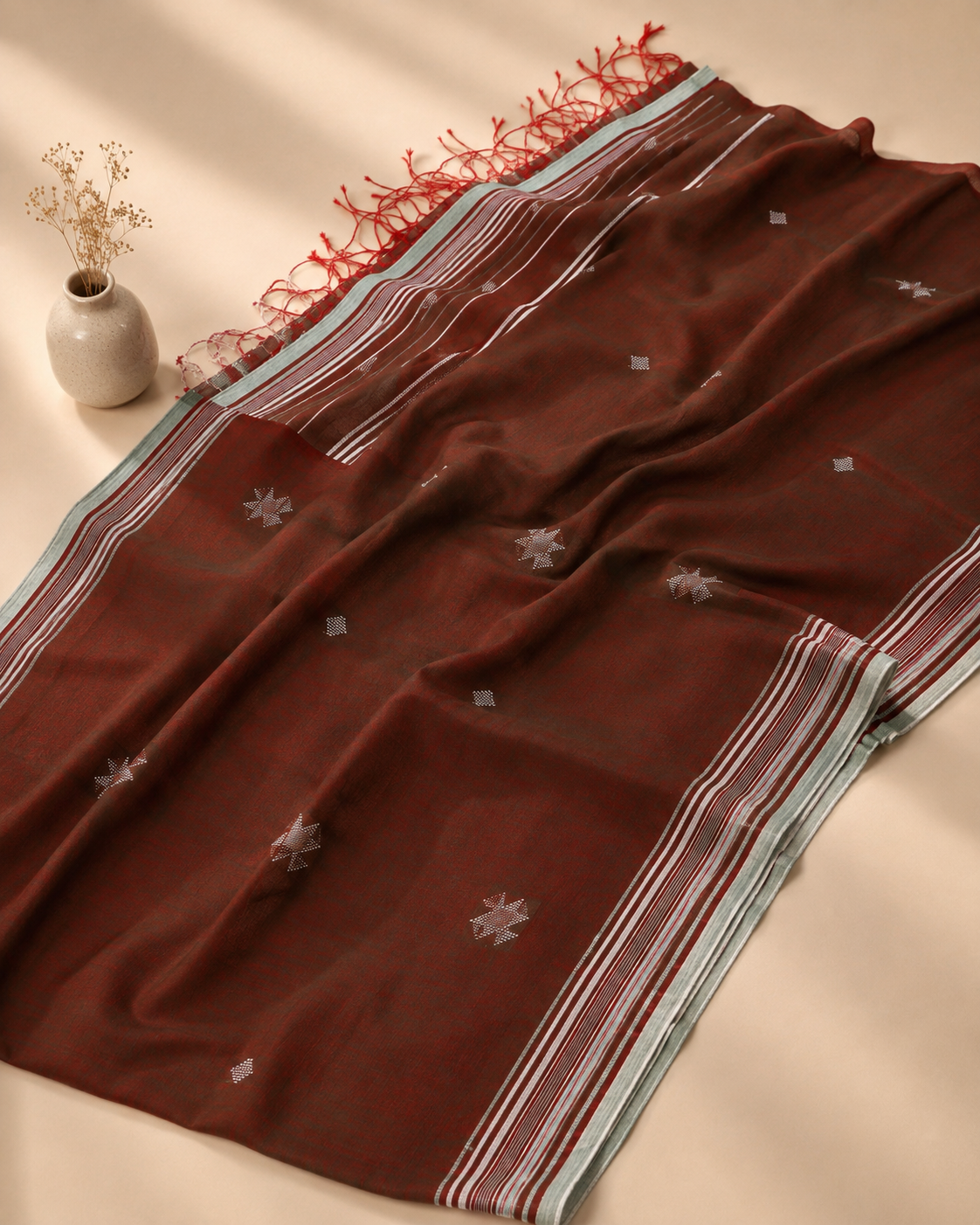 Kasumbi – Bhujodi Mercerized Cotton Saree
