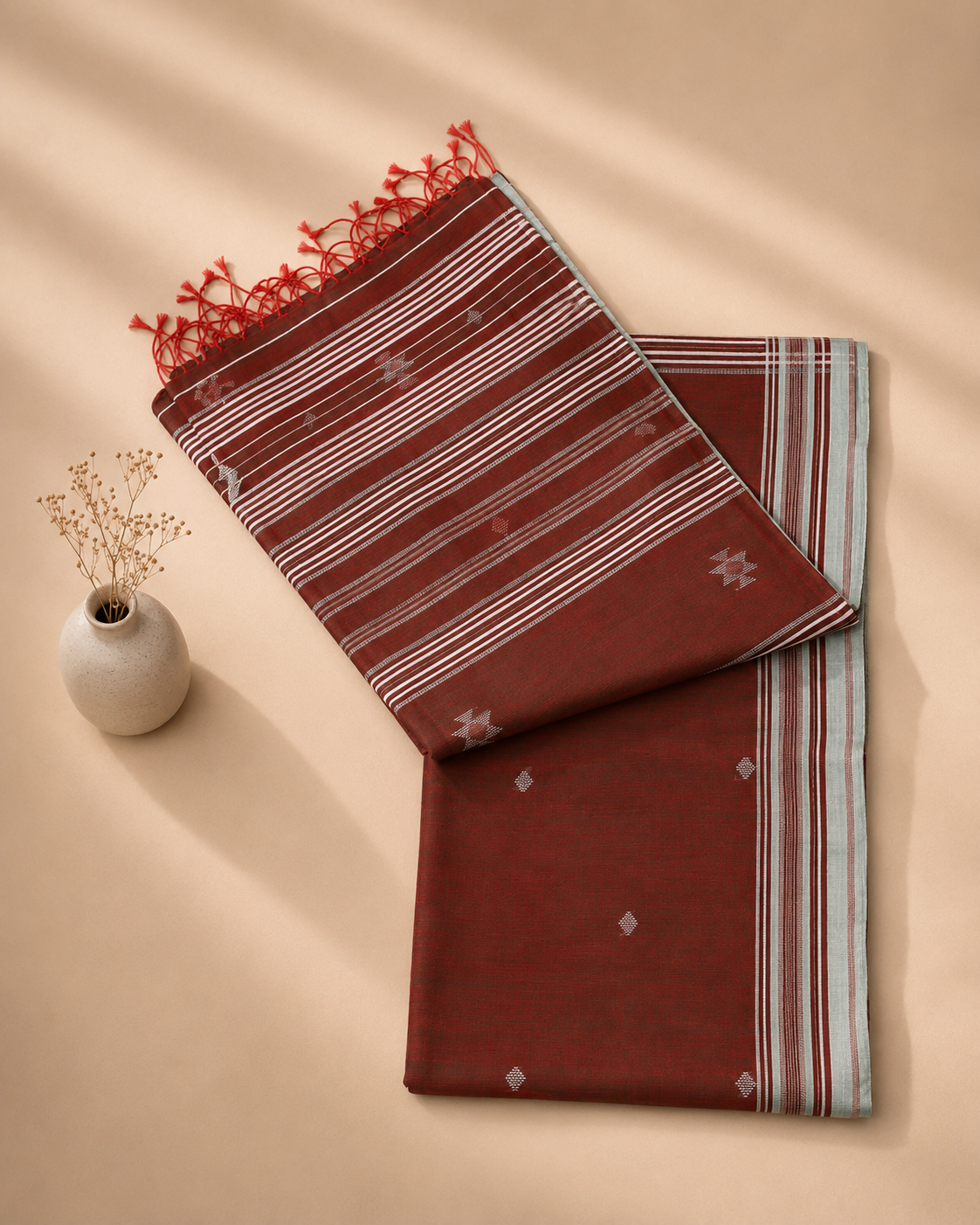 Kasumbi – Bhujodi Mercerized Cotton Saree