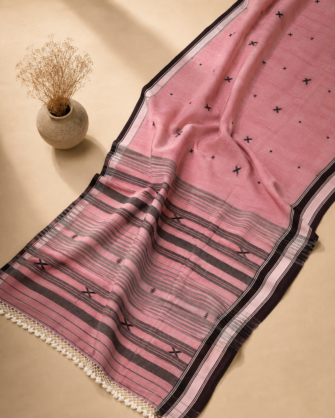 Mrinalini – Mercerized Cotton Bhujodi Saree