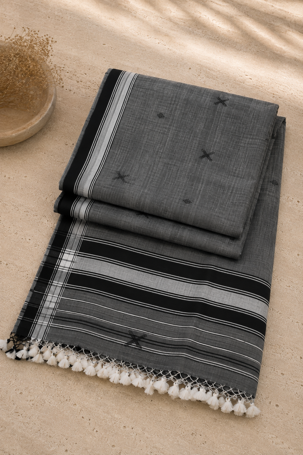 Chhaya - Mercerized Cotton Bhujodi Saree