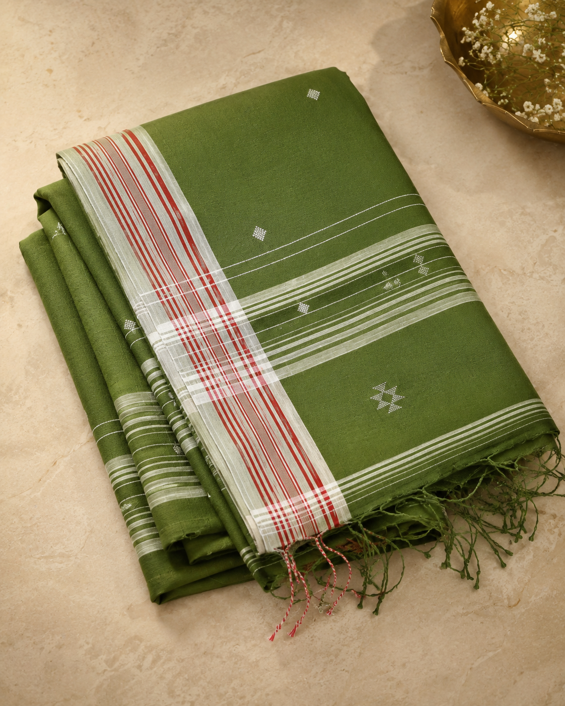 Vanika – Handloom Cotton Bhujodi Saree