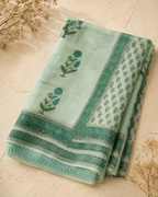 Ratnashree - Handblock printed Chiffon Saree