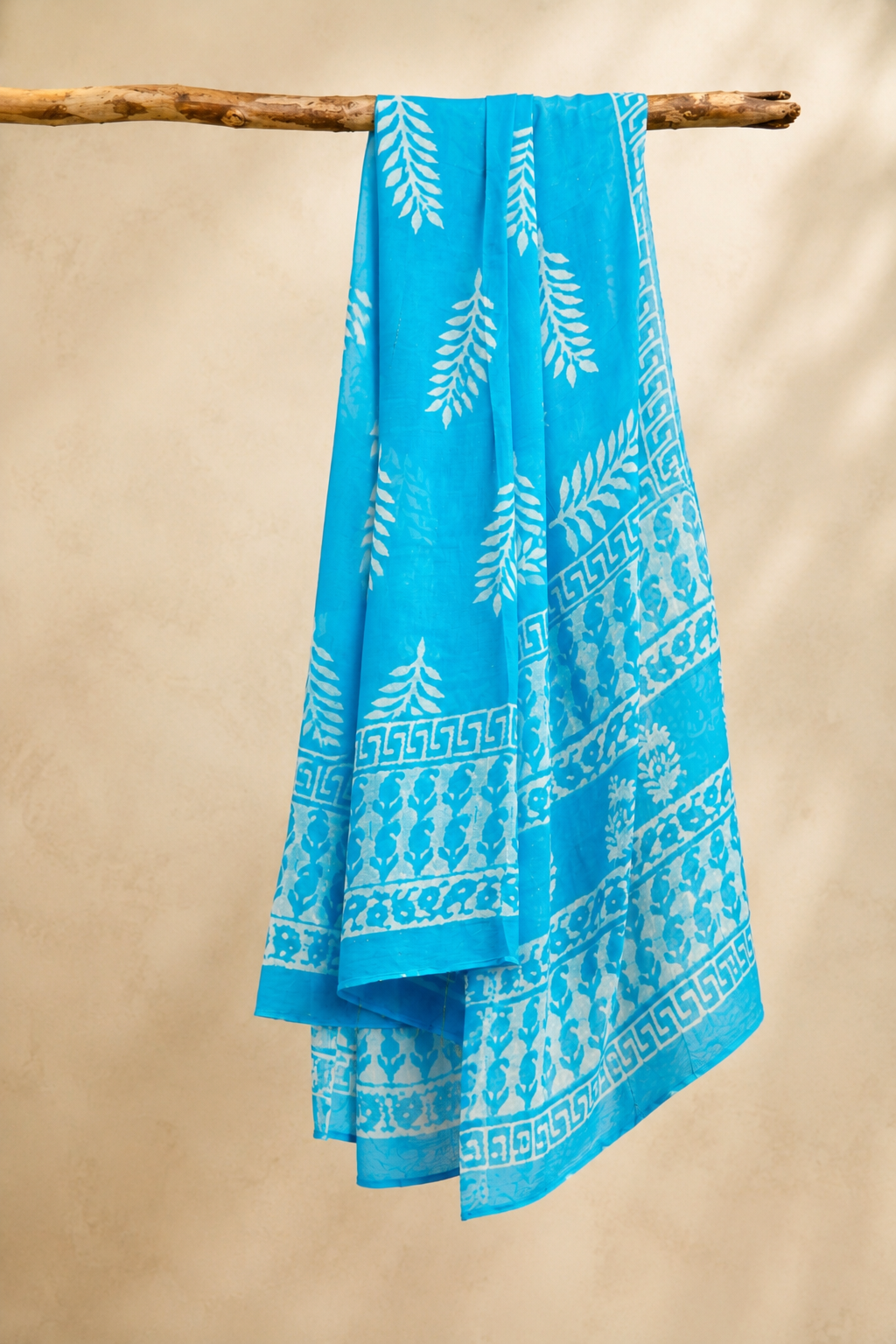Shivani - Handblock printed Chiffon Saree