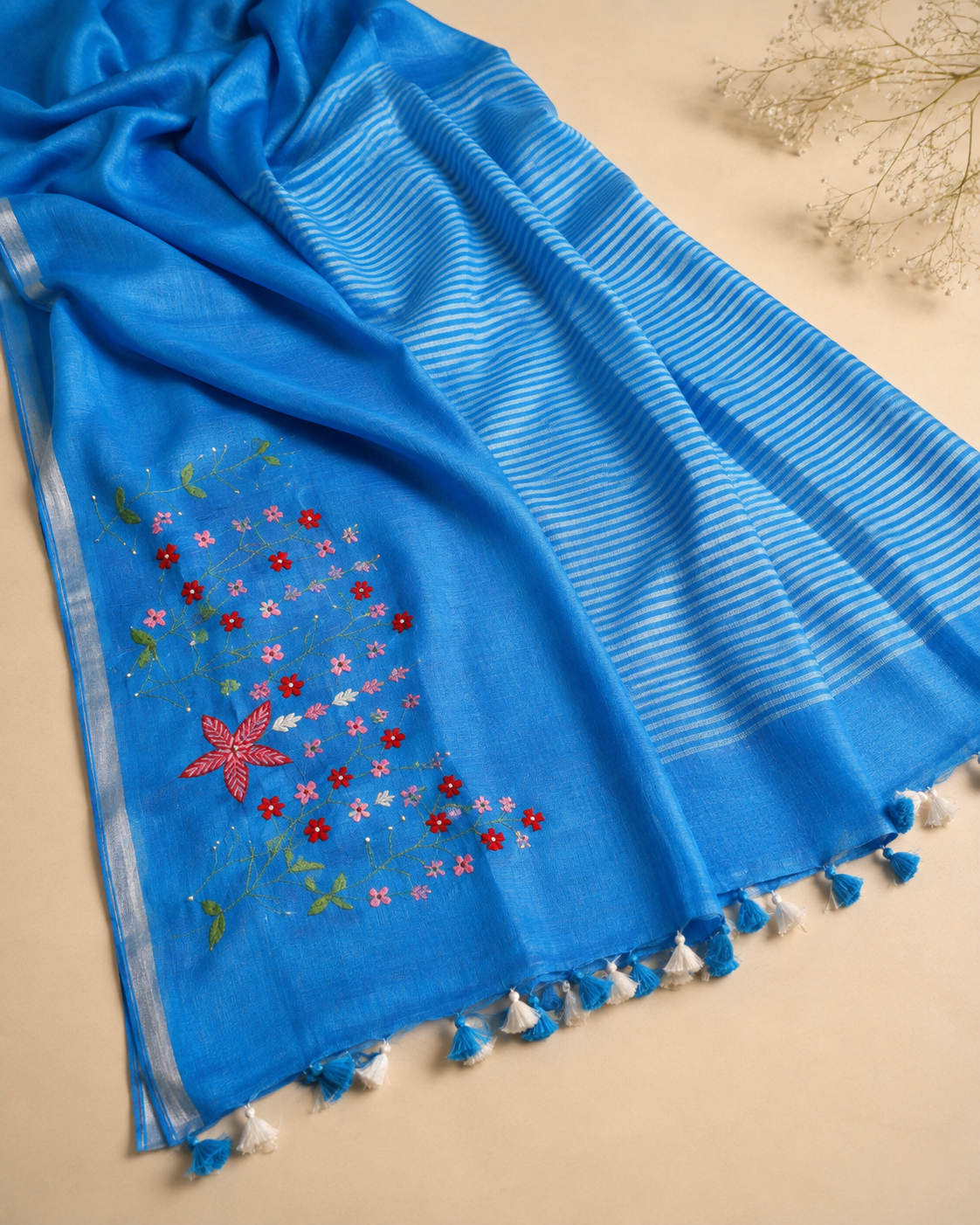 Shyamali - Linen Saree
