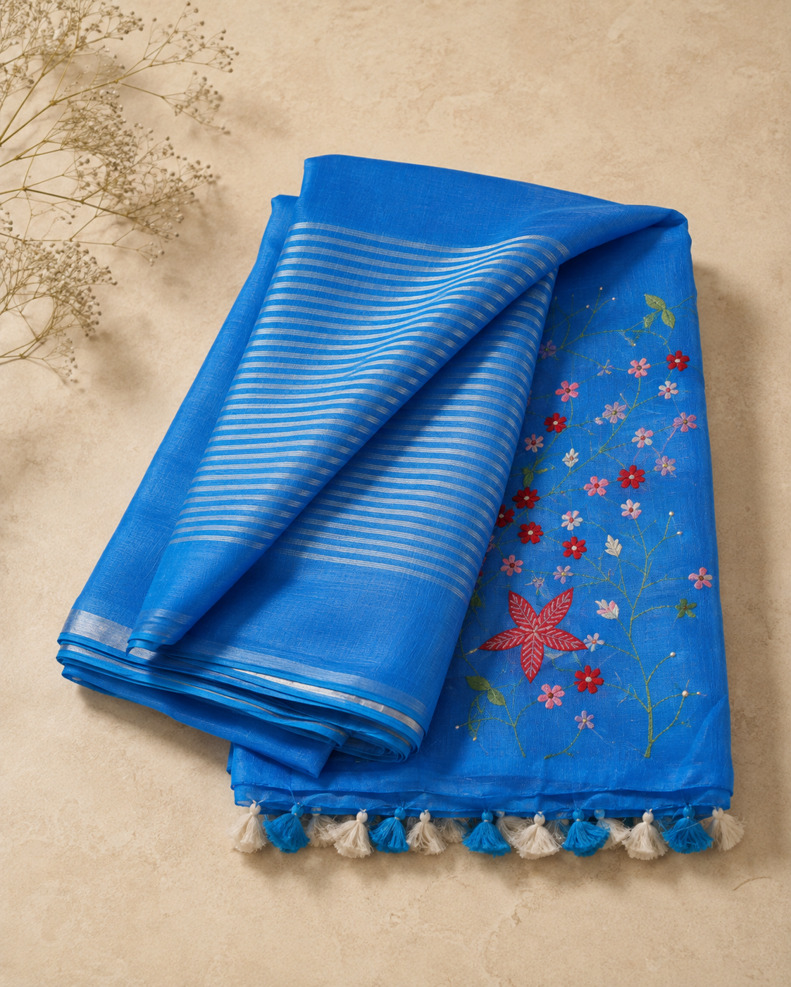 Shyamali - Linen Saree