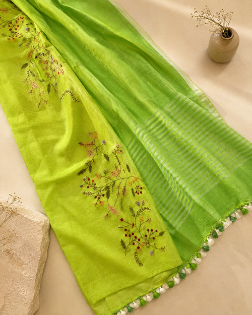 Aranya - Linen Saree