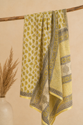 Gajagamini – Handblock Printed Chiffon Double Diamond Saree