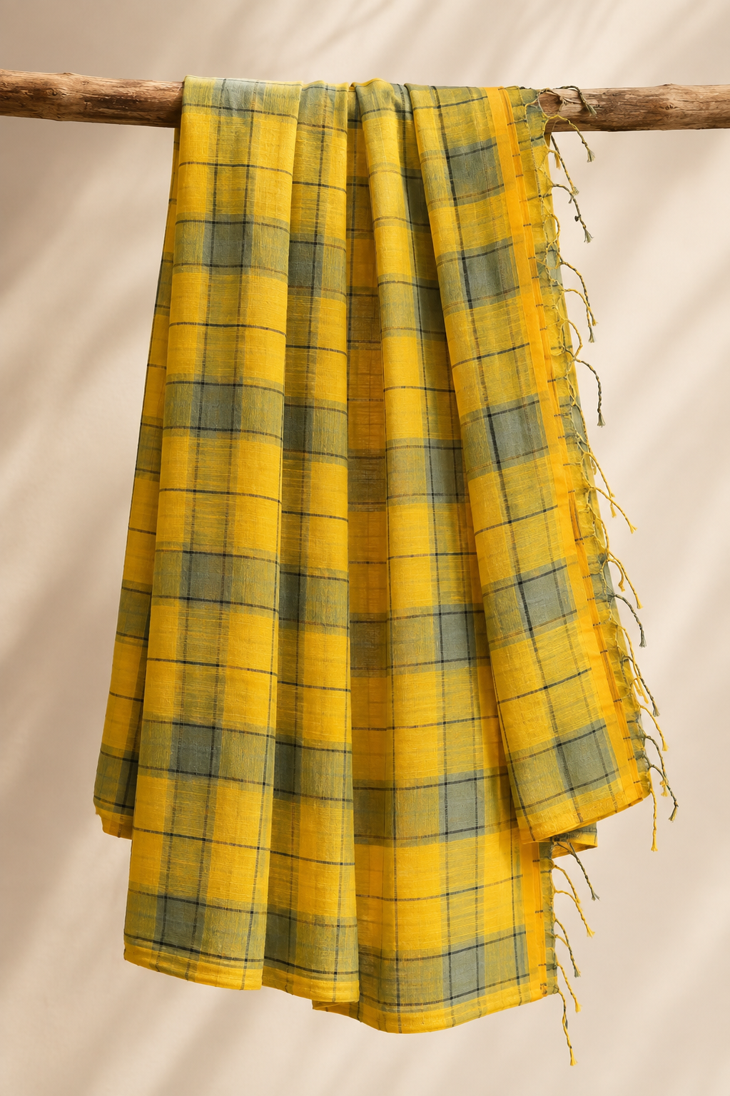 Surya Rekha - Linen Saree
