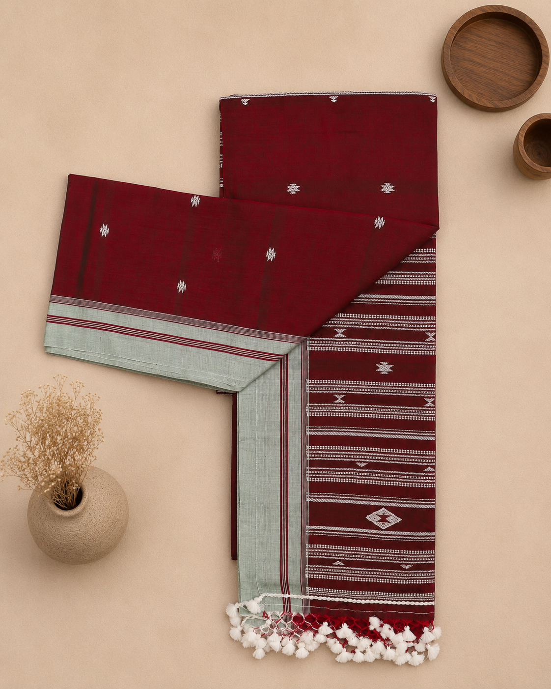 Surmayi - Mercerized Cotton Bhujodi Saree