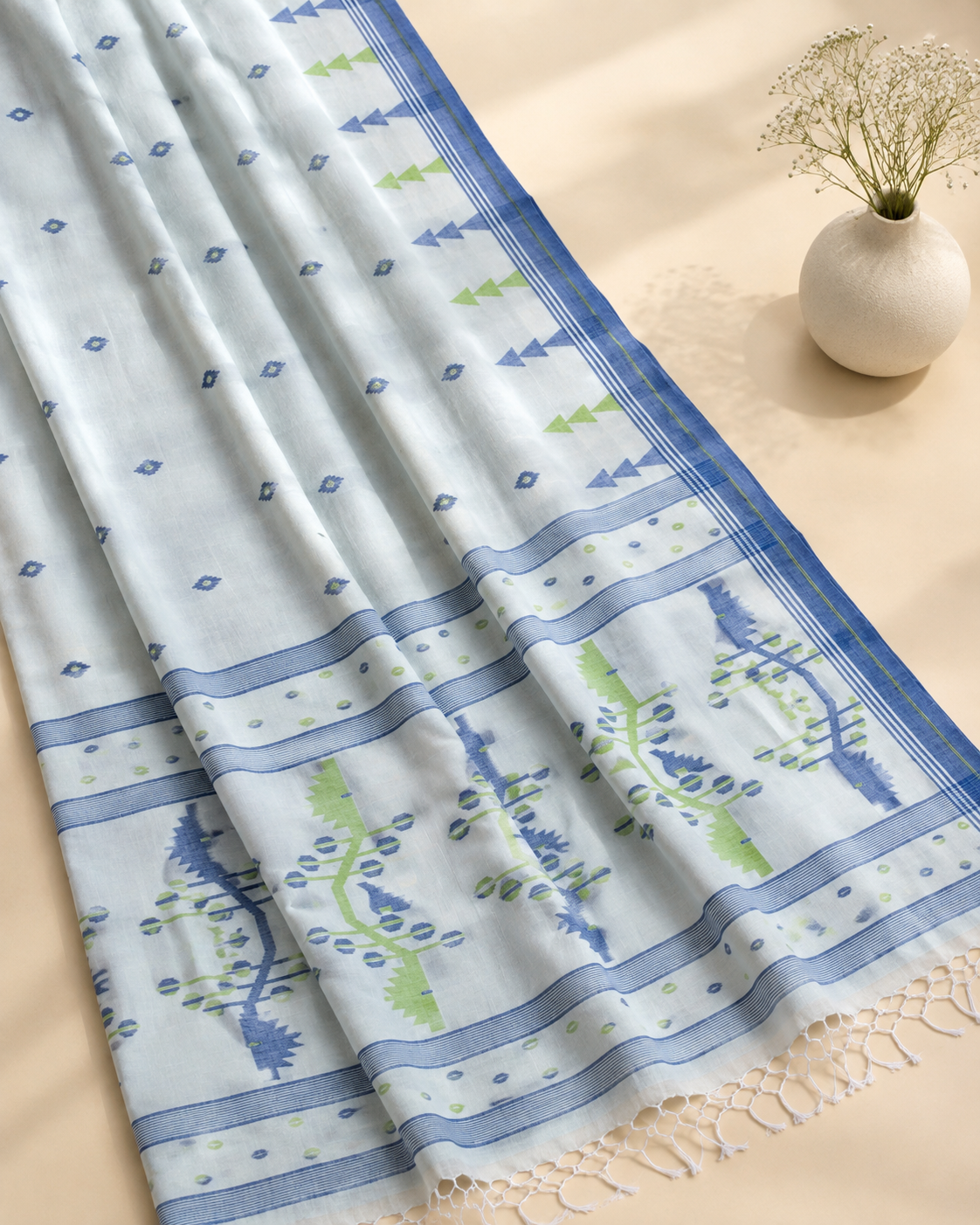 Mrinmayee - Cotton Jamdanı Saree