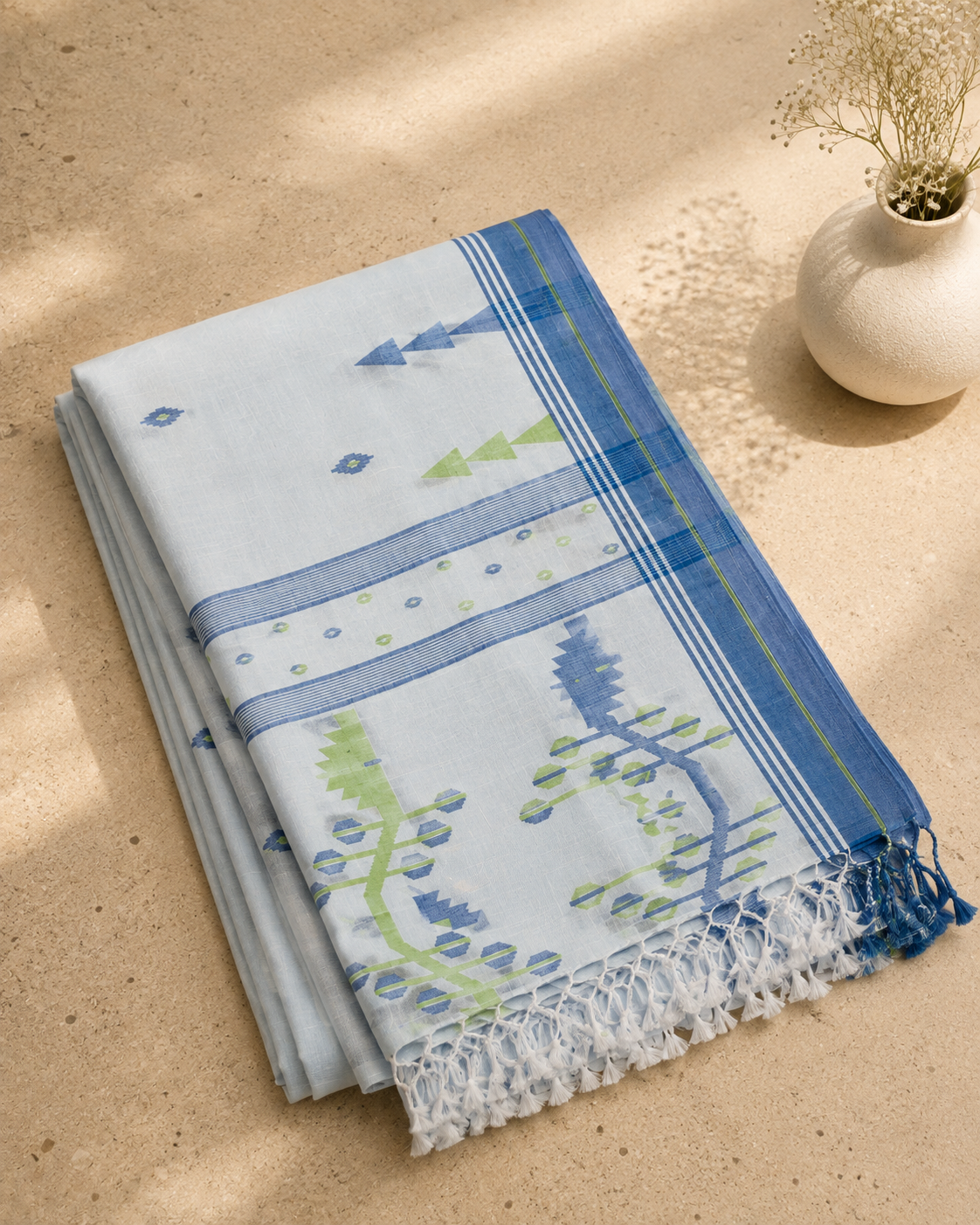 Mrinmayee - Cotton Jamdanı Saree