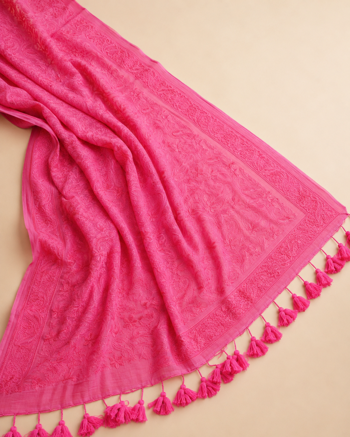 Pankhuri – Mul Cotton Chikankari Saree