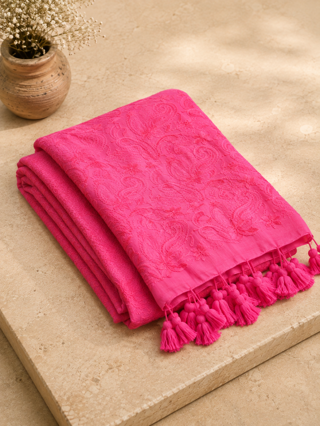 Pankhuri – Mul Cotton Chikankari Saree