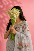 Gauri – Cotton Saree with Pichwai Embroidery
