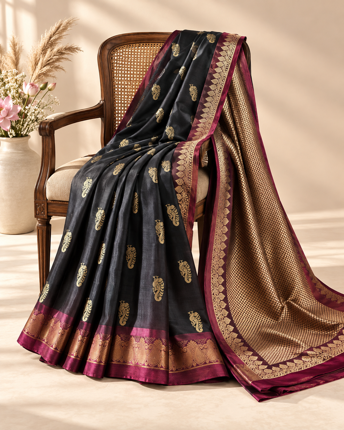 Haritprabha – Green Dhup Chhaav Uppada Silk Saree