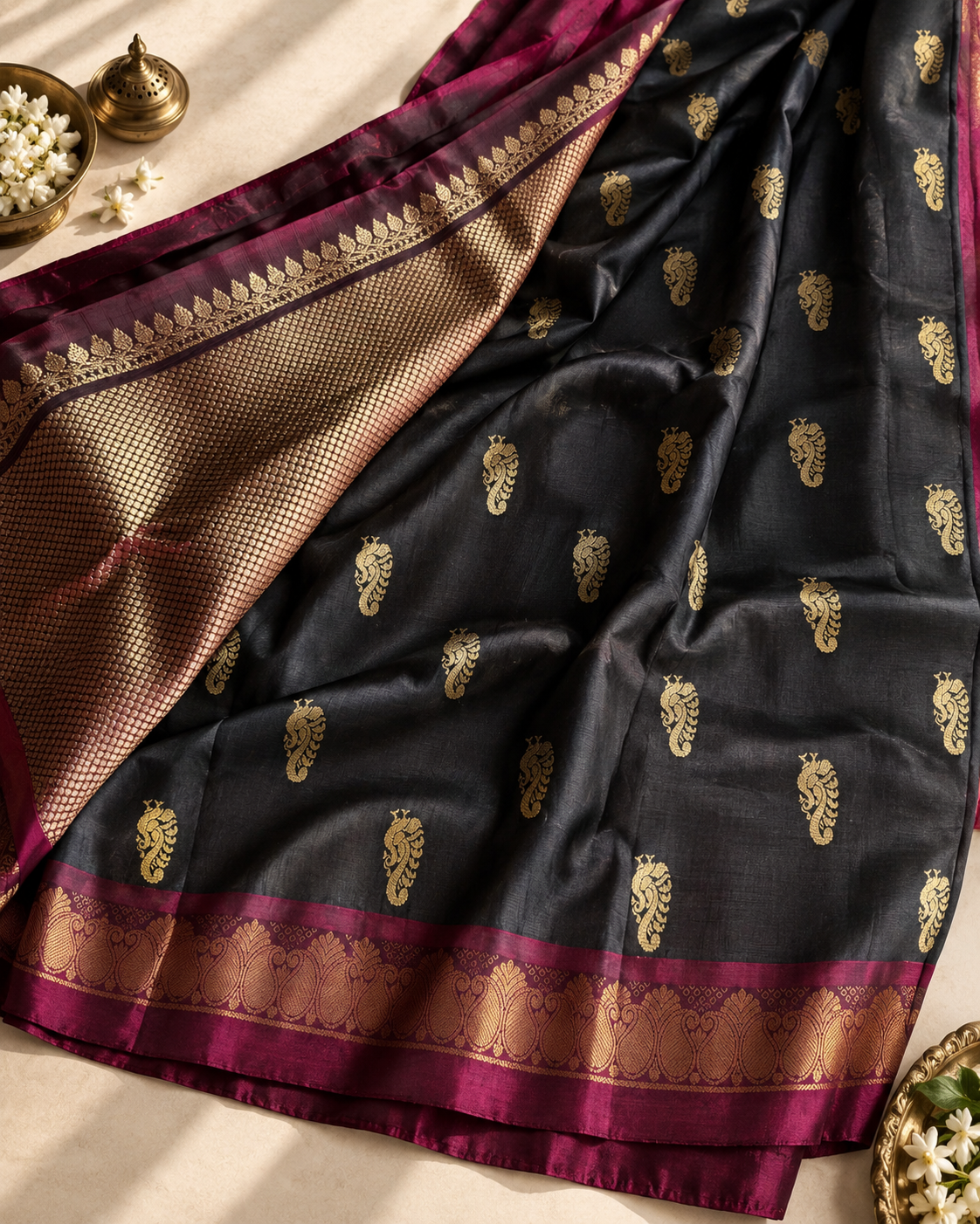 Haritprabha – Green Dhup Chhaav Uppada Silk Saree