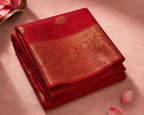 Ishita – Red Kora Banarasi Organza Saree