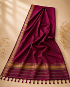 Kanchan – Pink Garbha Reshmi Maheshwari Silk Saree