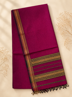 Kanchan – Pink Garbha Reshmi Maheshwari Silk Saree