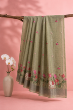 Ketki – Cotton Saree with Pichwai Embroidery