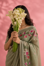 Ketki – Cotton Saree with Pichwai Embroidery