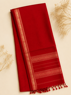Kumkum – Red Garbha Reshmi Maheshwari Silk Saree