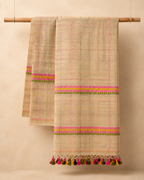 Lata – Light Yellow Cotton Saree with Kantha Work