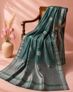 Leena – Green Chanderi Silk Saree