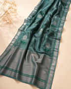 Leena – Green Chanderi Silk Saree