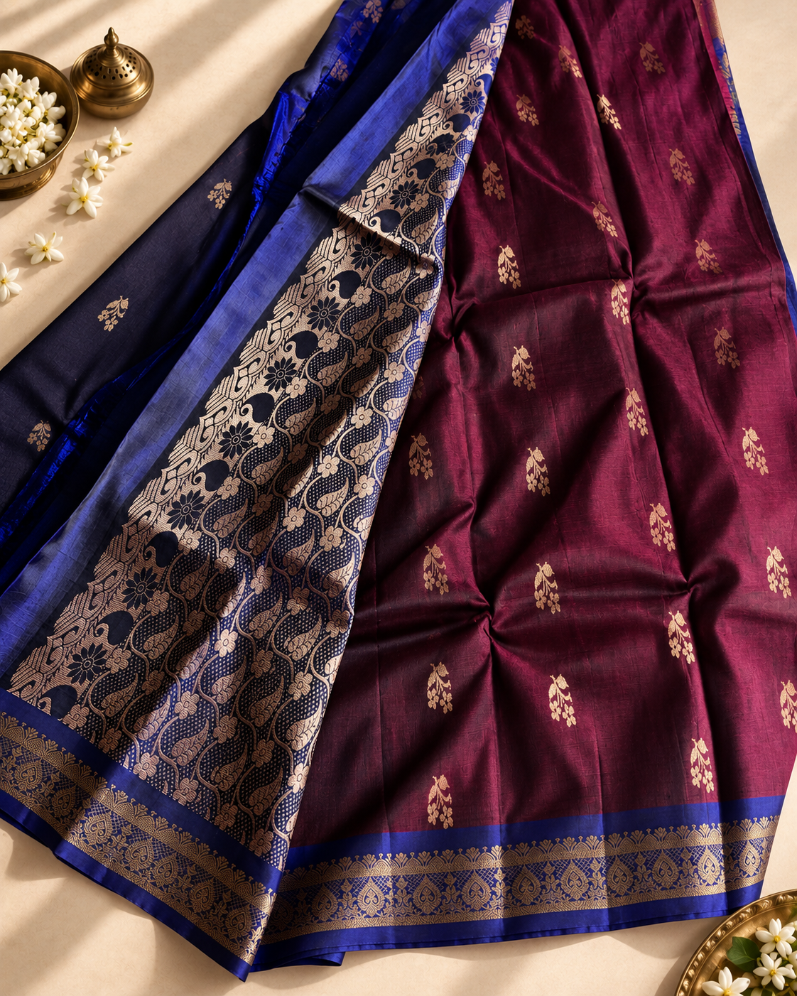 Manjistha – Maroon Uppada Silk Saree