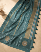 Meenakshi – Forest Green Banarasi Silk Saree