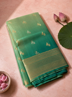 Namrata – Green Gradient Kora Banarasi Organza Saree