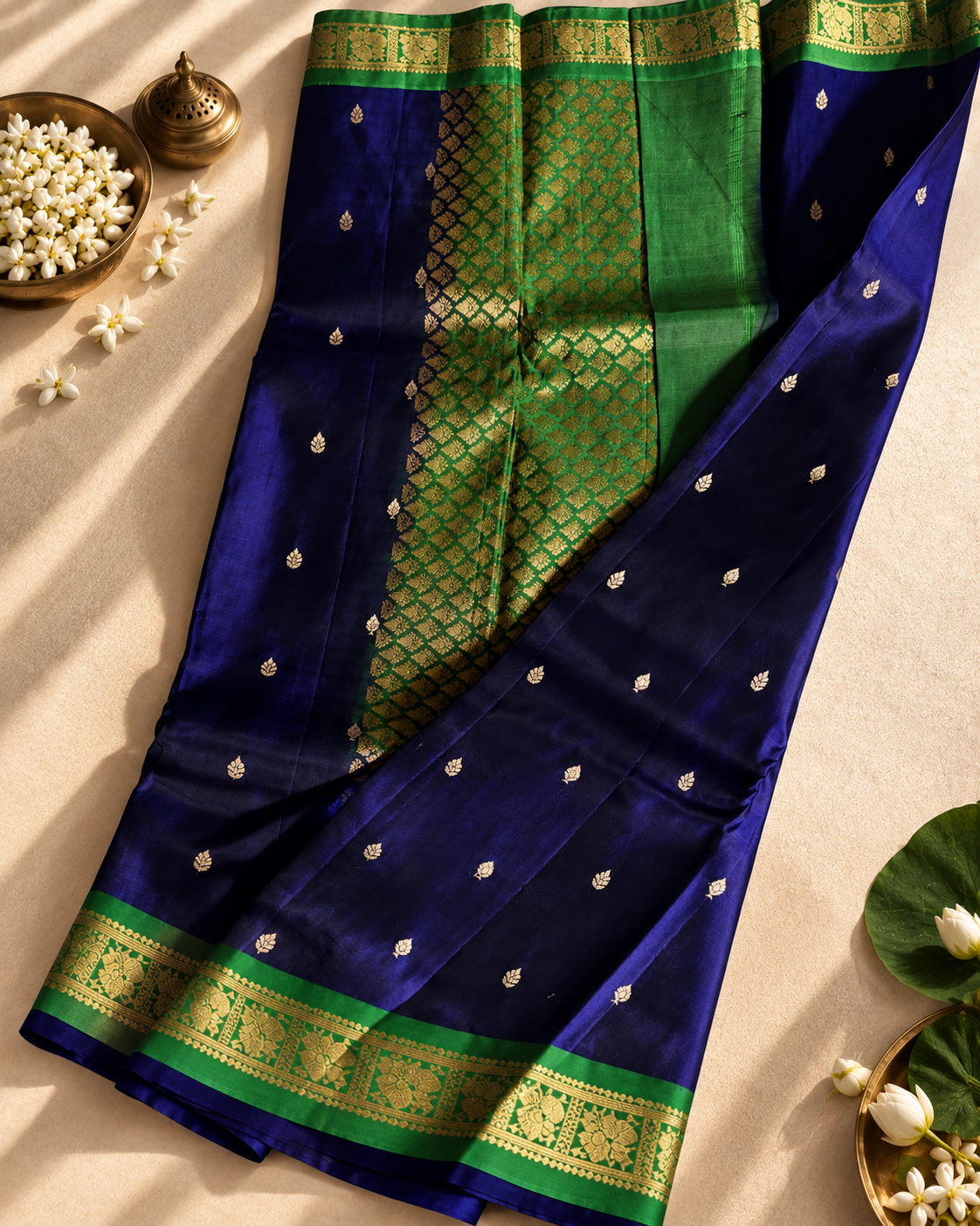 Neelavarna – Royal Blue Uppada Silk Saree