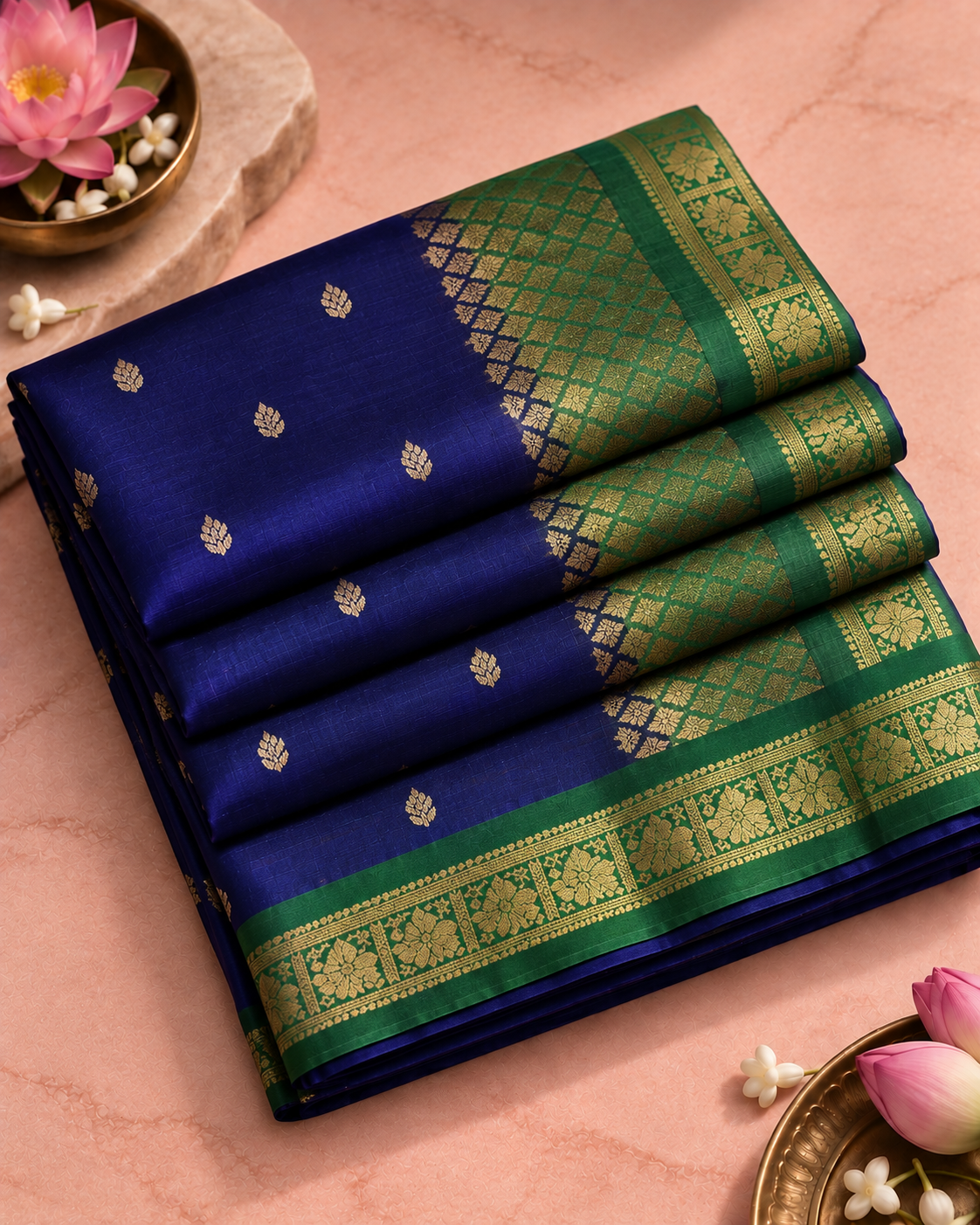 Neelavarna – Royal Blue Uppada Silk Saree