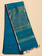 Nilaya – Dual-Toned Blue Maheshwari Silk Saree