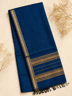 Nirvi – Blue Garbha Reshmi Maheshwari Silk Saree