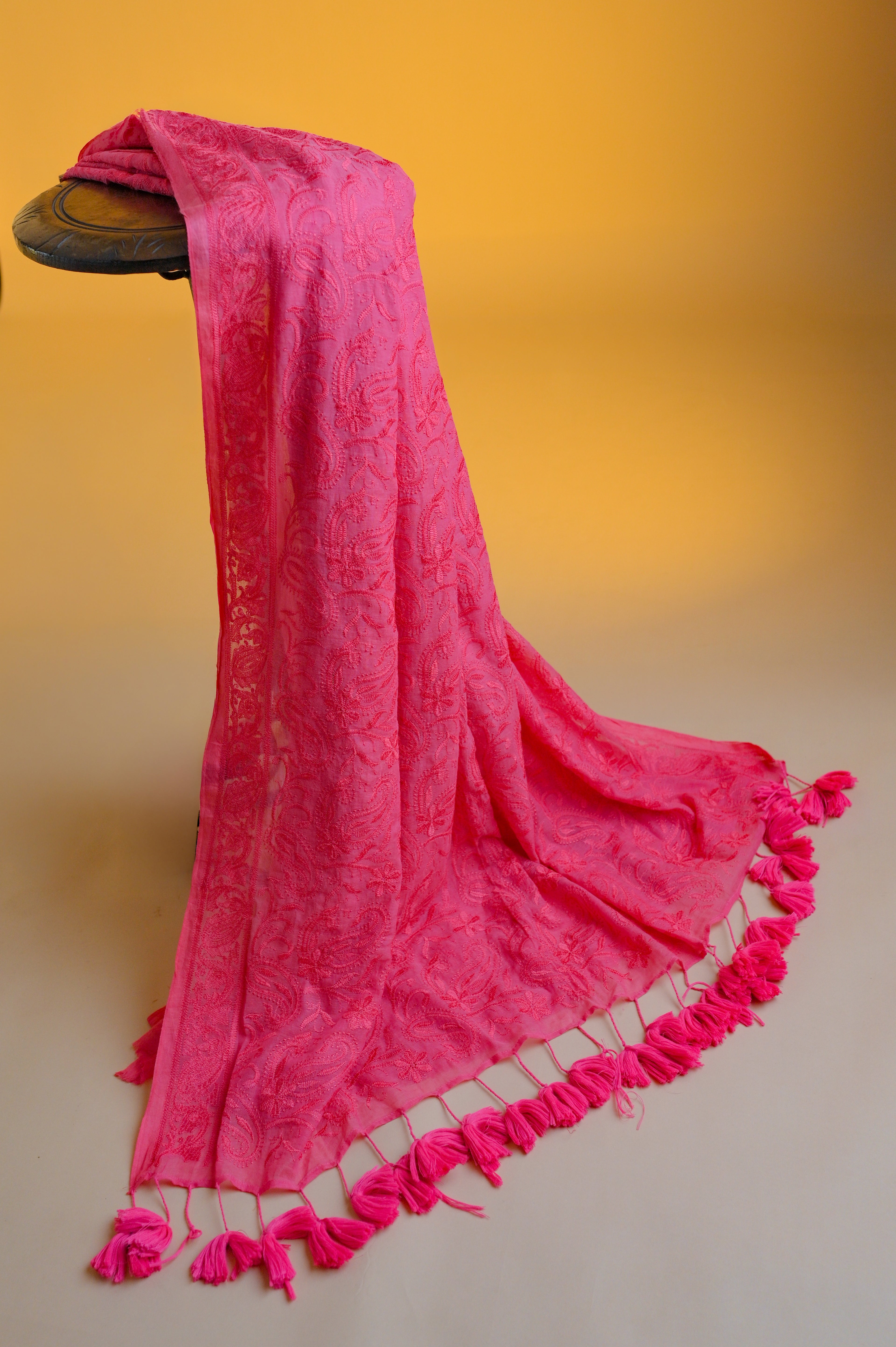 Pankhuri – Mul Cotton Chikankari Saree