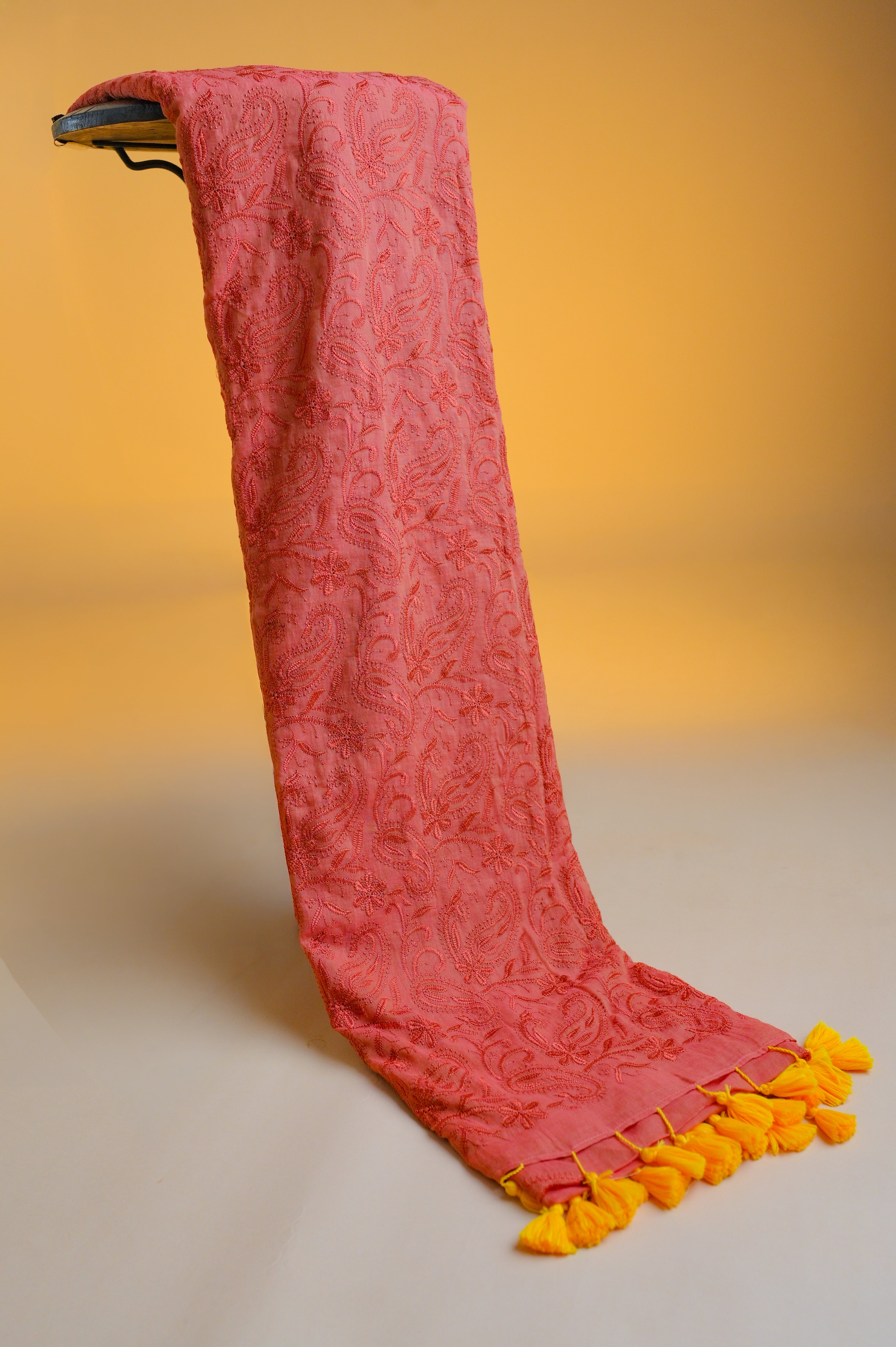 Sindoori – Mul Cotton Chikankari Saree