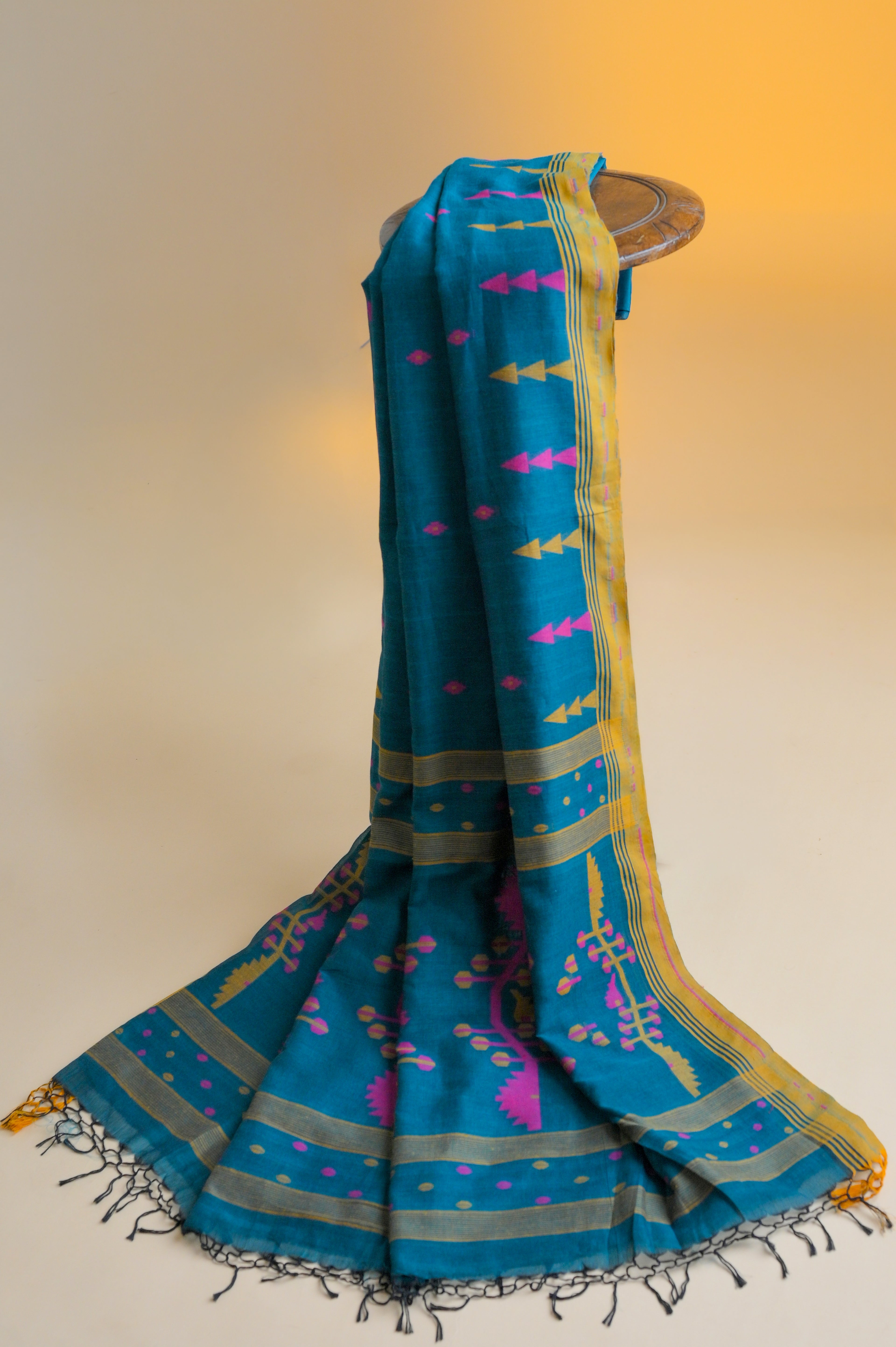 Meghna - Cotton Jamdani Saree