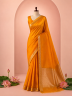 Pooja – Kora Silk Saree with Kadwa Motifs