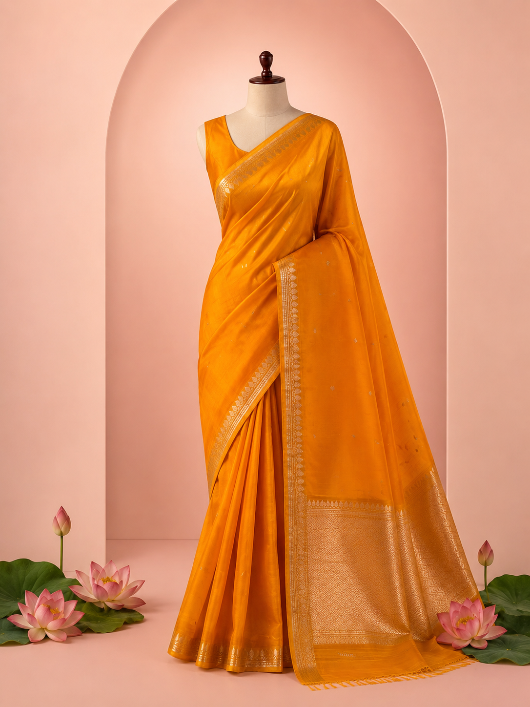 Pooja – Kora Silk Saree with Kadwa Motifs