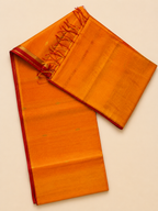 Prabha – Dual-Toned Yellow Maheshwari Silk Saree