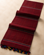 Ragini – Maroon Cotton Saree with Kantha Work